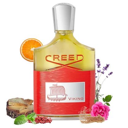 A stylish bottle of Creed perfume with floral and citrus accents.